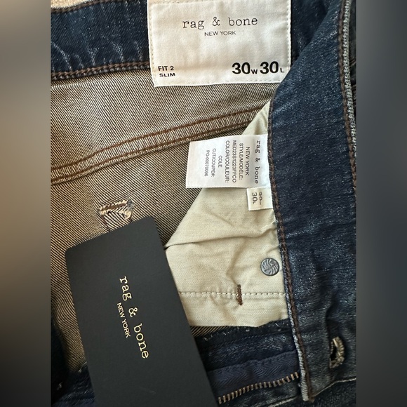 NWT rag & bone Fit 2 Authentic Stretch Jeans, 30x30 - Picture 5 of 7